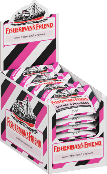 Modelbillede af Salmiak & Hindbær Fishermans Friend 600g