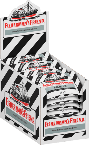 Modelbillede af Salmiak sukkerfri Fishermans Friend 600g