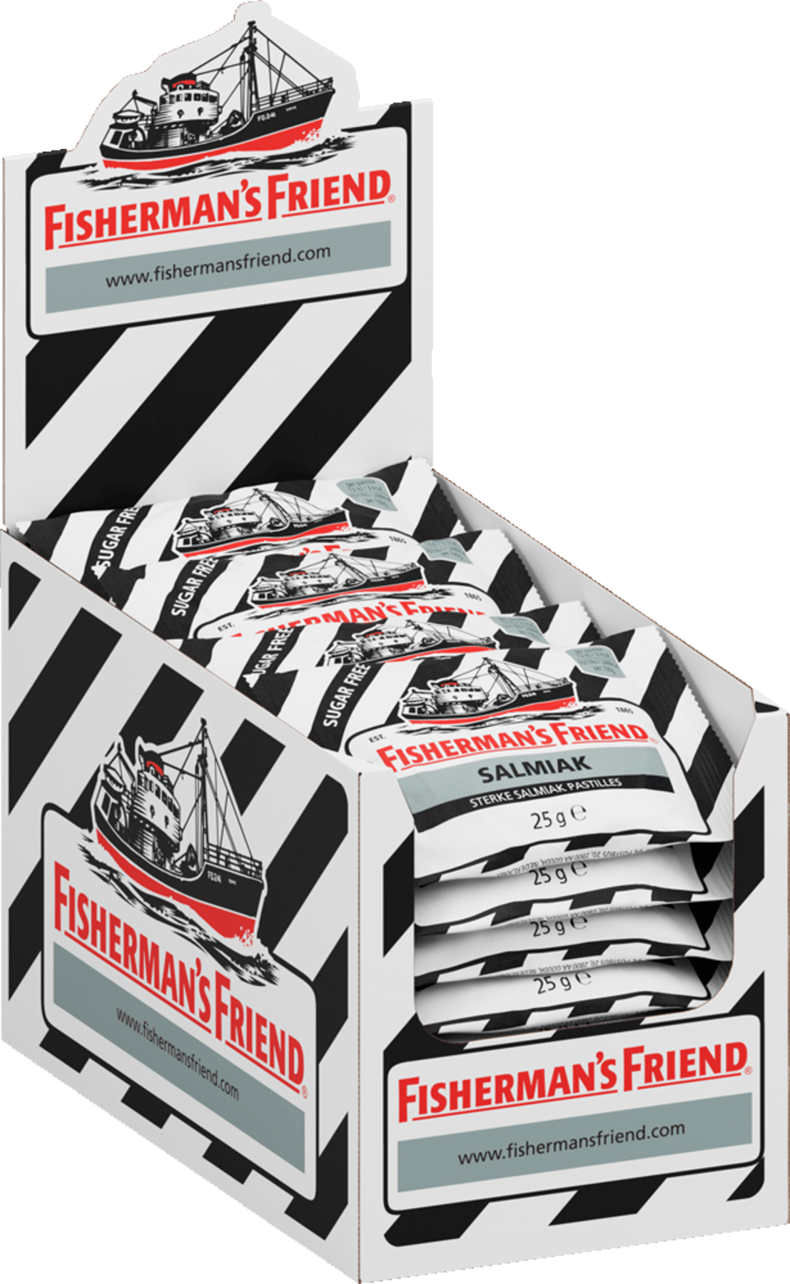 Salmiak sukkerfri Fishermans Friend 600g