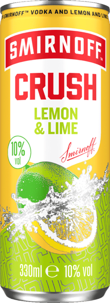 Modellbild av Smirnoff Crush Lemon 10% 0,33l + pant