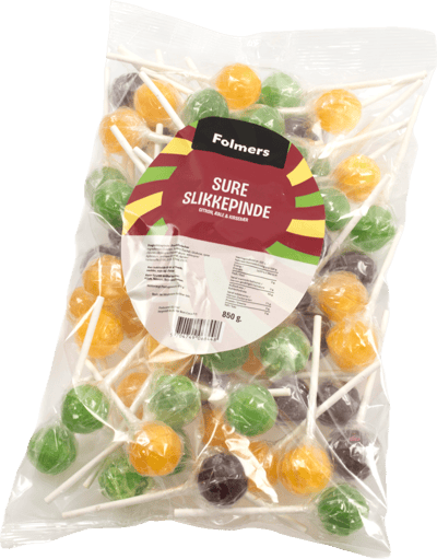 Modelbillede af Sur Slikkepind Folmers 850g