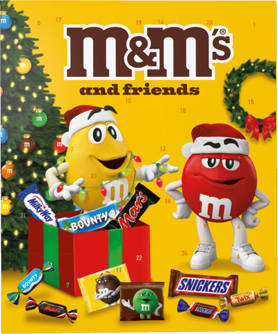 Modelbillede af M&M´s Friends Julekalender 361 g