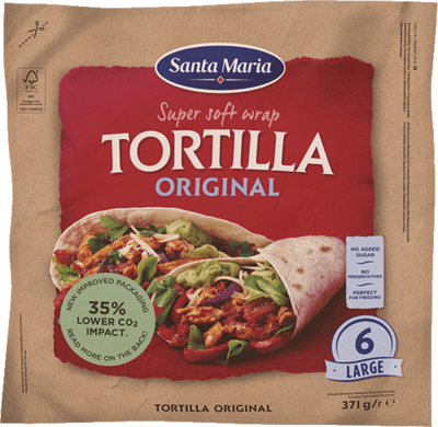 Modelbillede af Santa Maria Tex Mex Tortilla Wrap 6 Stk 371 g