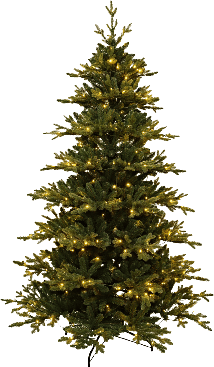 Juletræ m. Led 210 cm