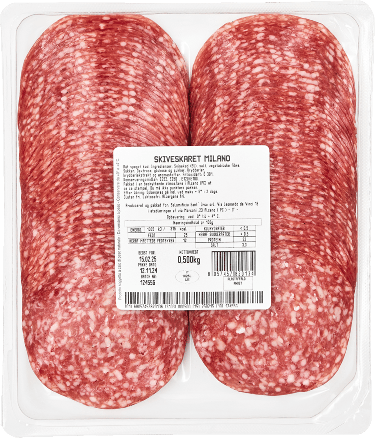 Sant Orso Salami Milano 500 g