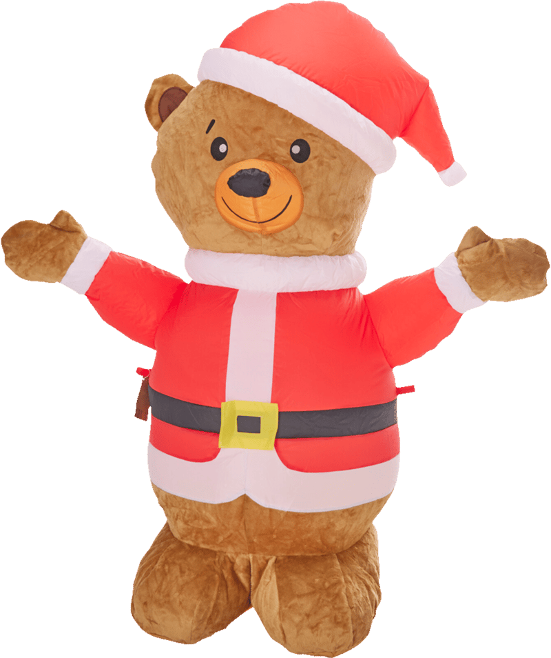 Oppustlig Julebamse 122 cm