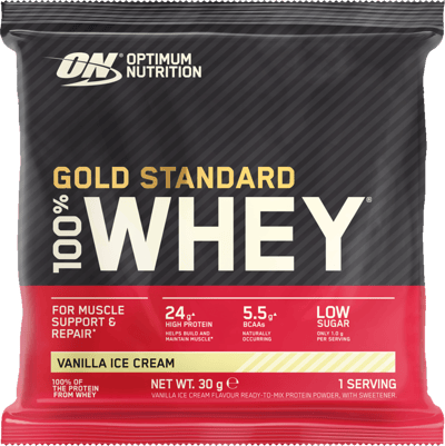 Modelbillede af Optimum Nutrition 100% Whey Gold Vanilje 24x30 g