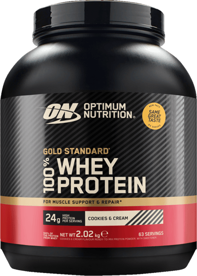 Modelbillede af ON 100% Whey Gold Cookies & Cream 2 kg