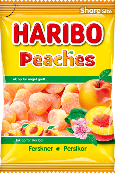 Modelbillede af Haribo Ferskner 375 g