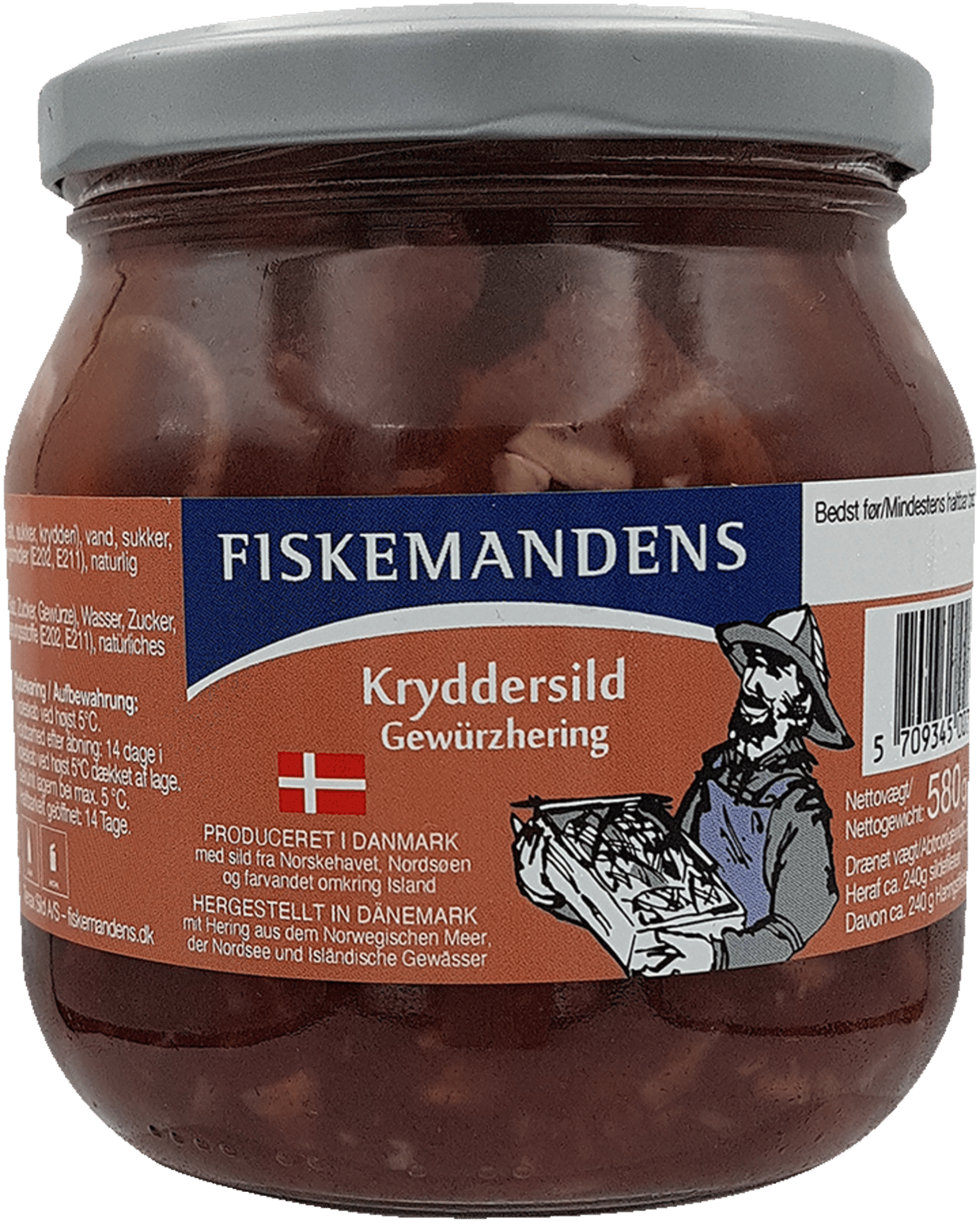 Fiskemandens Kryddersild 580/290g