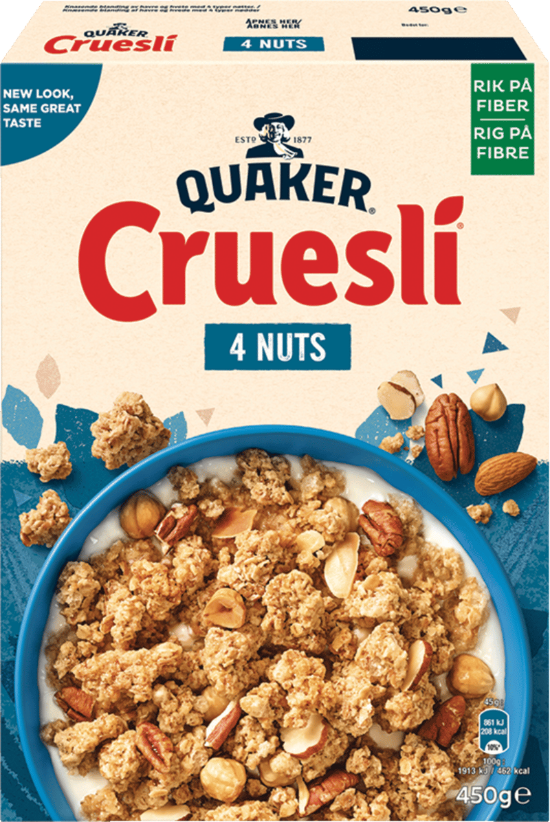 Quaker Cruesli 4Nuts 450 g