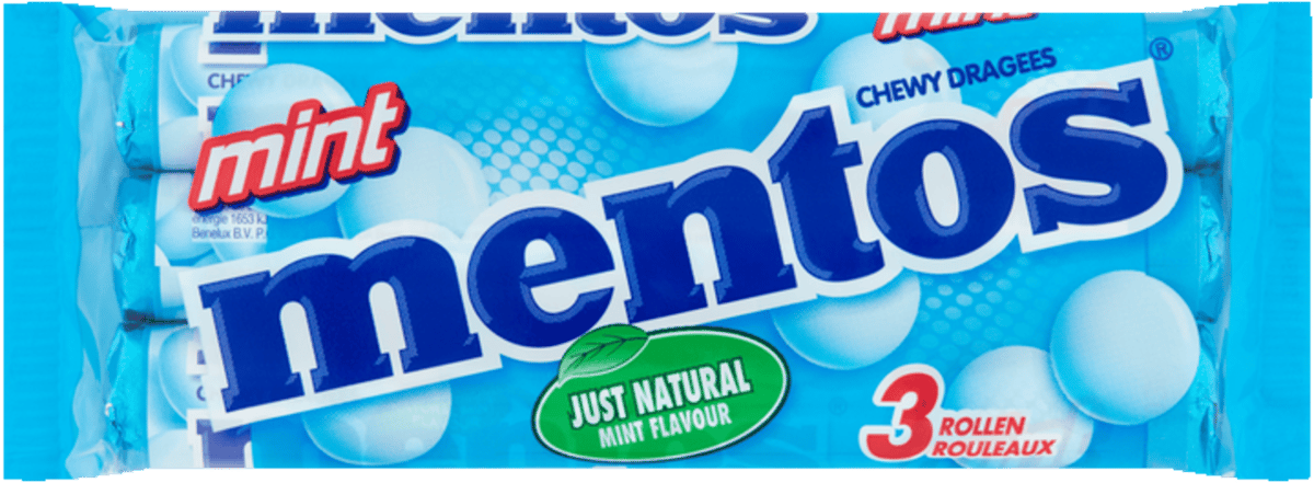 Mint 3 pak Mentos 114g