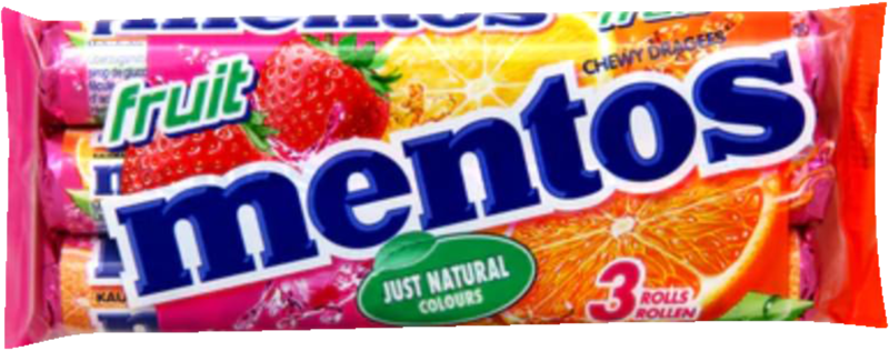 Fruit 3 pak Mentos