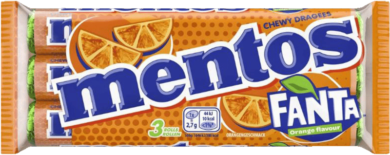 Fanta 3 pak Mentos