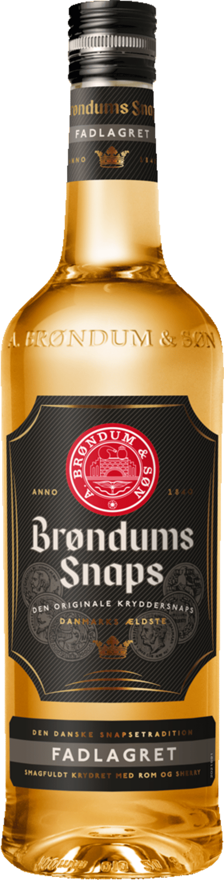 Brøndums Fadlagret 38% 0,7 l.