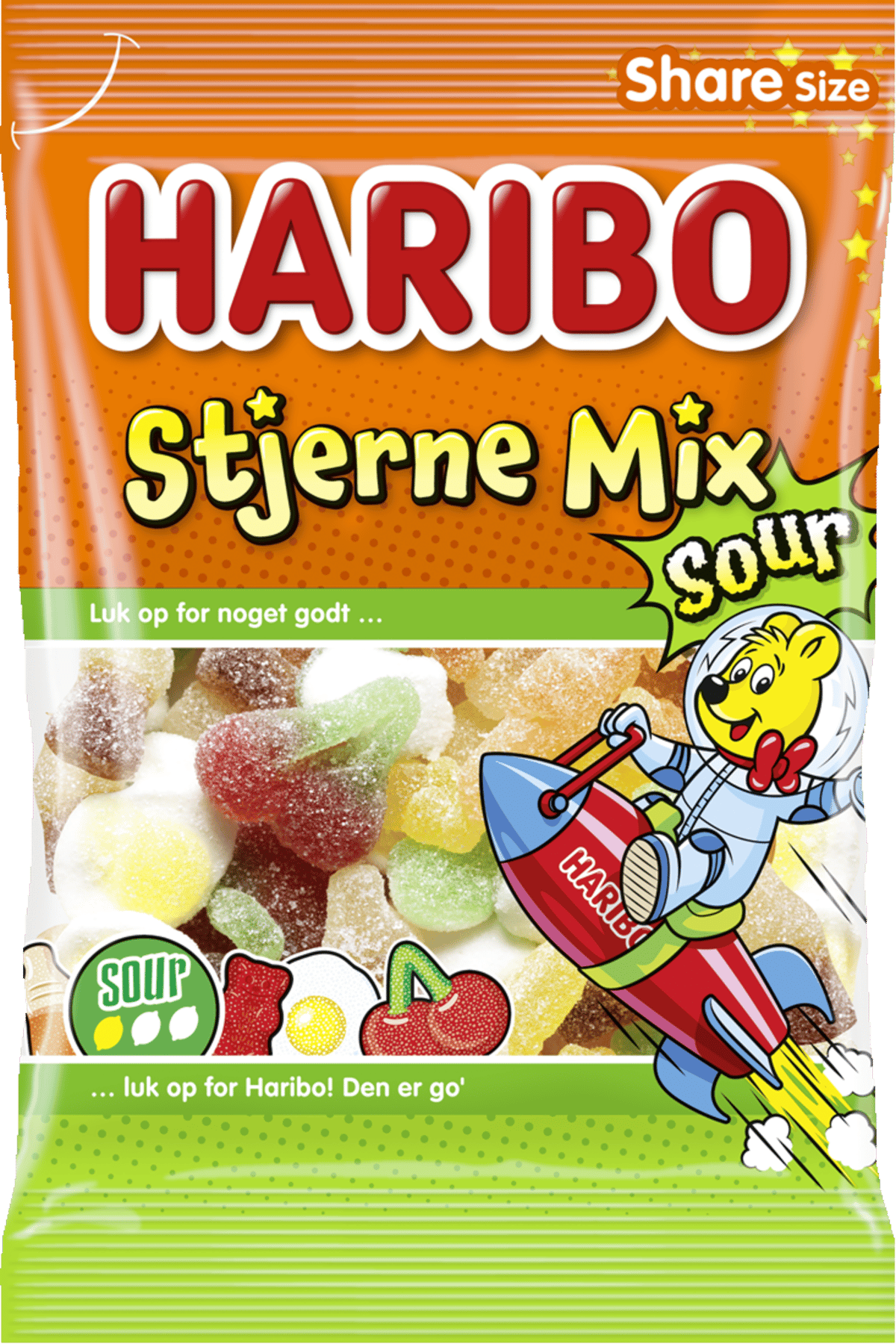 Haribo Stjerne Mix Zourr 375 g