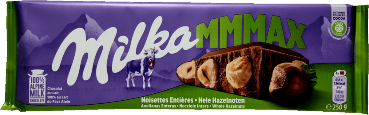 Hele Nødder Milka 250g
