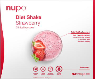 Modelbillede af Nupo Diet Shake Value Pack - Strawberry 30 port.
