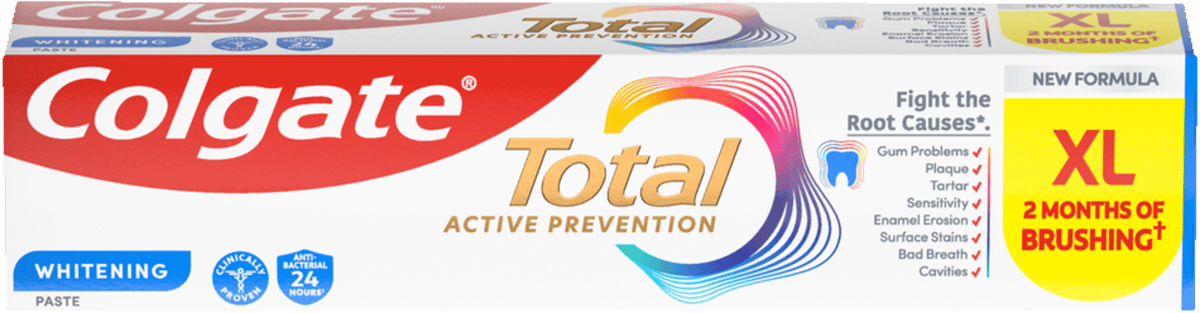 Colgate Tandpasta Total Active Prevention Whitening 12x125ml