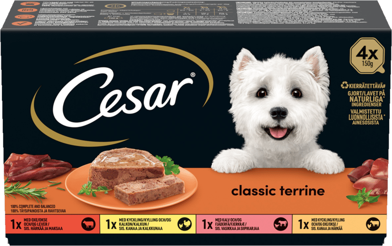 Cesar Classic Selection 4x150 g