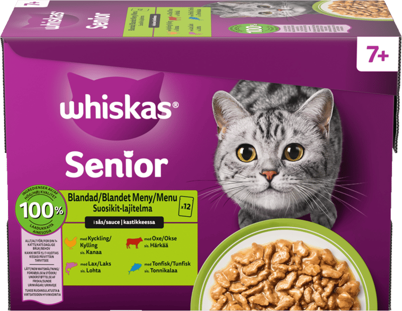 Whiskas Core 7+ Mix Menu i Sovs 12x85 g