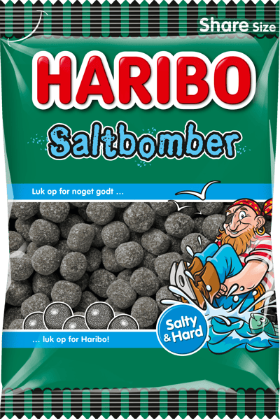 Modelbillede af Haribo Saltbomber 325 g