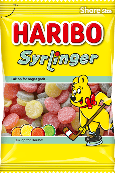 Modelbillede af Haribo Syrlinger 375 g