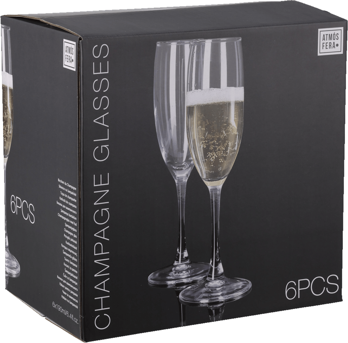 Champagneglas 6 stk 190 ml