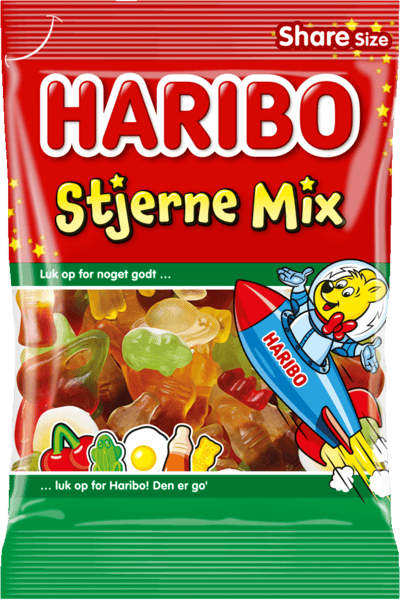 Modellbild av Haribo Stjerne Mix 375 g