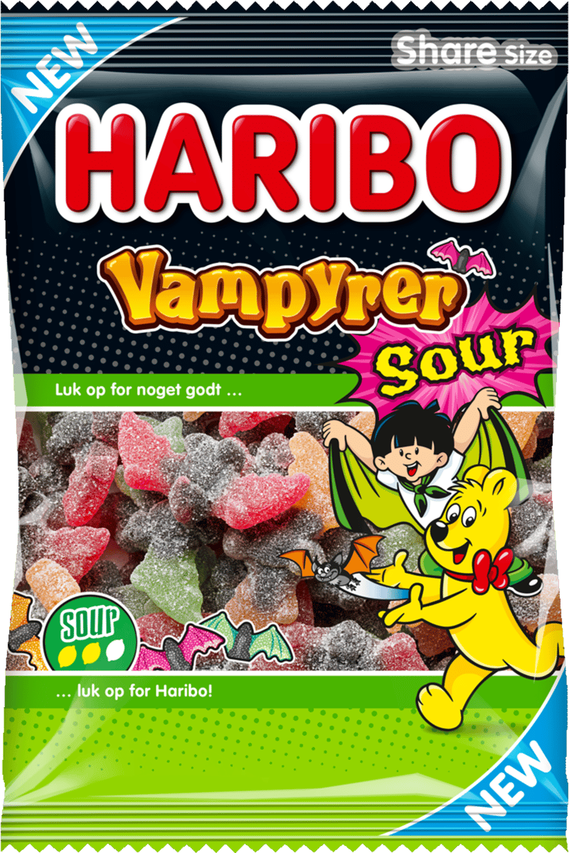 Haribo Vampyrer Sour 375g DK