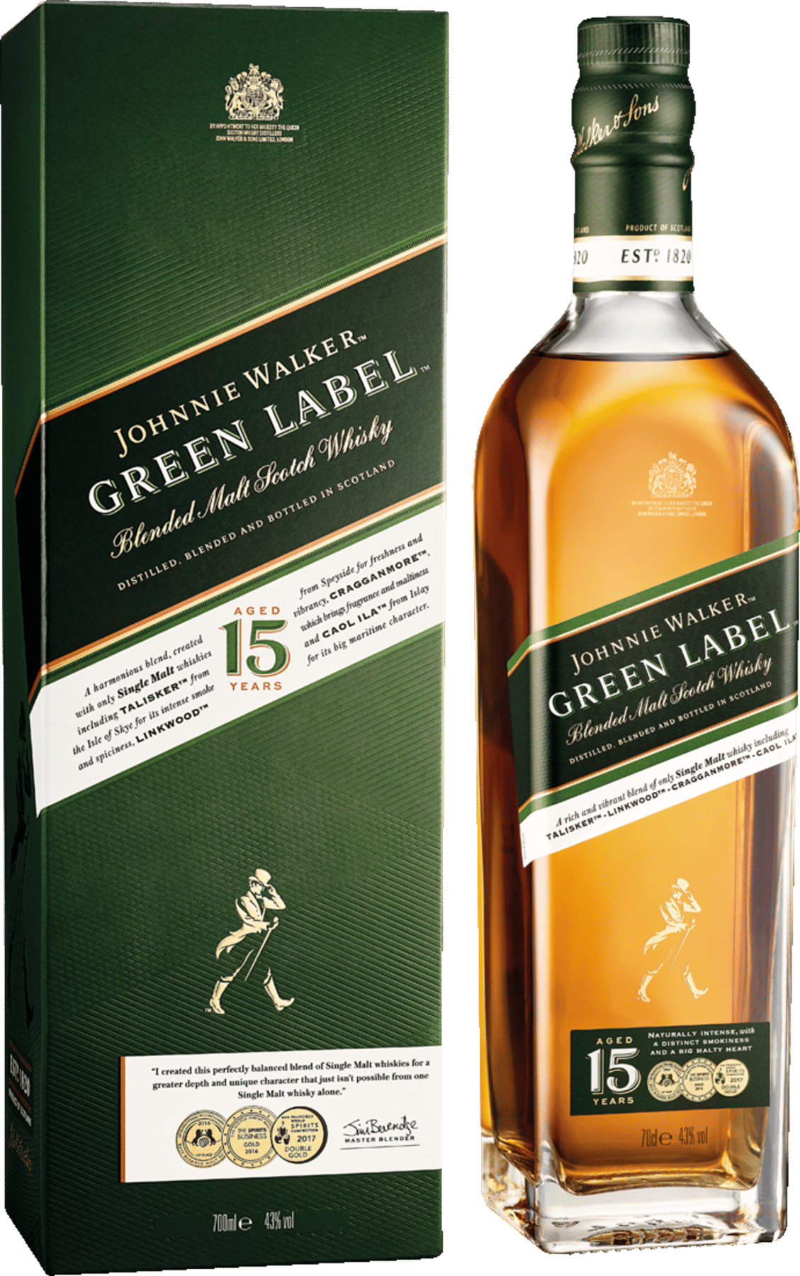 Johnnie Walker Green Label 0,7l 43%