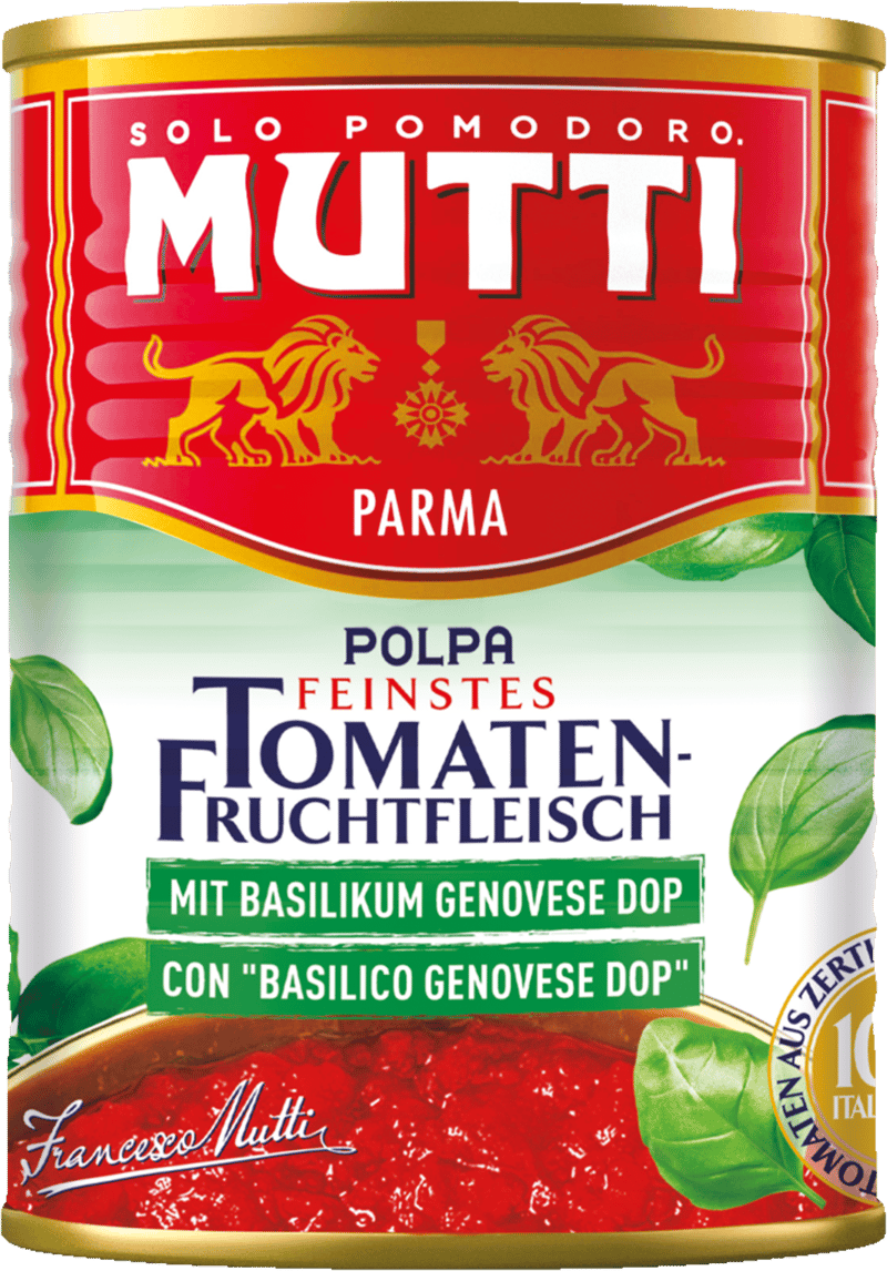 Mutti Polpa Basilikum 400g