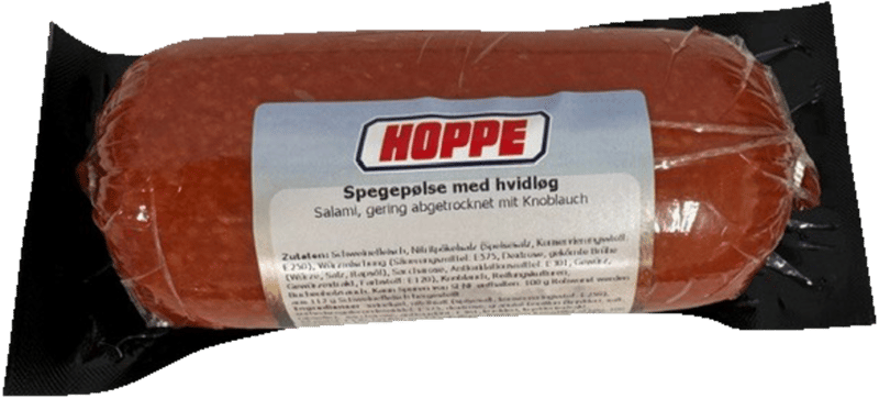 Hvidløgsspegepølse Hoppe 500 g