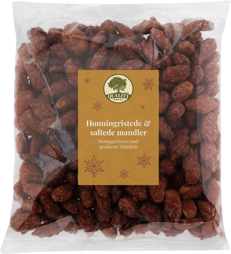 Honning ristede mandler 500g