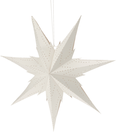 Modelbillede af Papir Stjerne Hvid 60 cm
