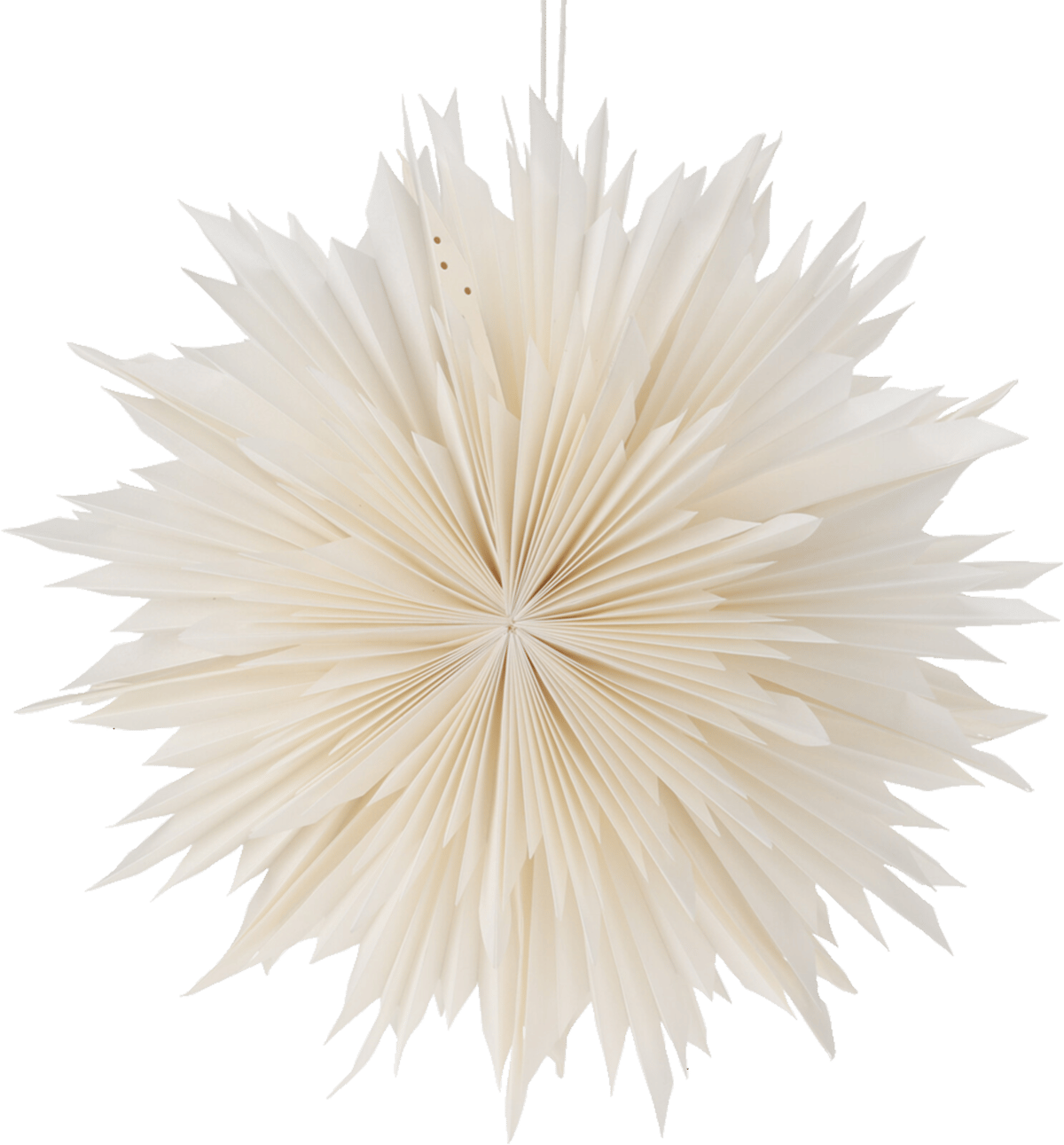 Papir Stjerne Hvid 50 cm