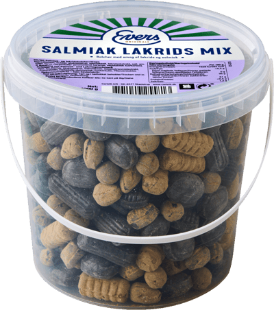 Modellbild av Salmiak Lakrids Mix Evers 1000g