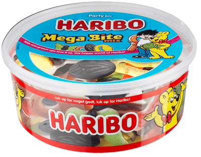 Modelbillede af Haribo Mega Bite mix 900g
