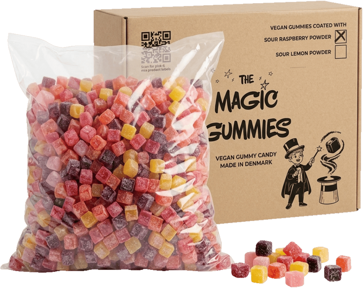 Gourmet Vingummi Sour Raspberry 3 kg