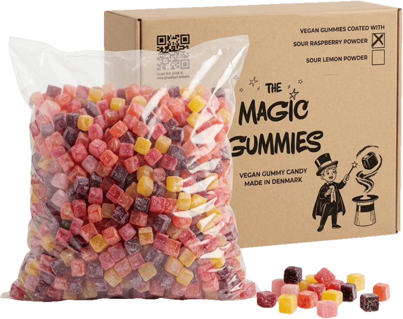 Gourmet Vingummi Sour Raspberry 3 kg