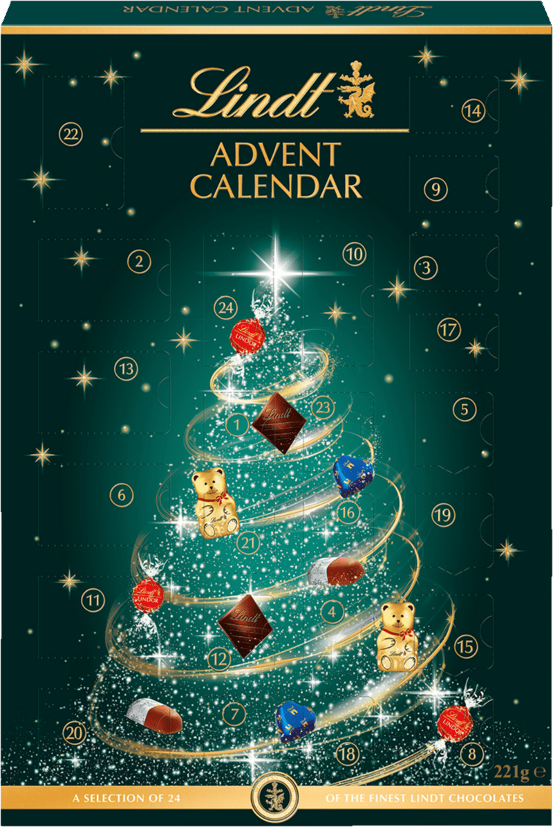Lindor Julekalender Lindt 221g