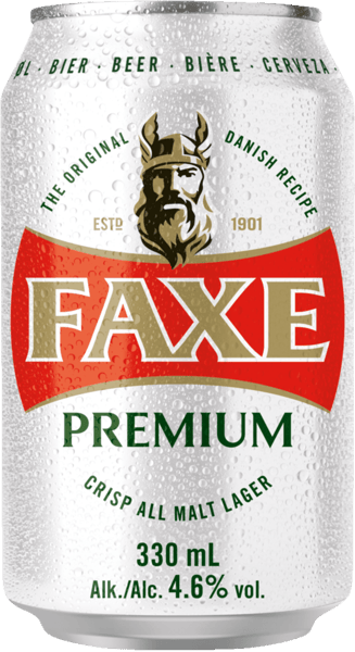 Modelbillede af Faxe Premium 4,6% 24x0,33 l.