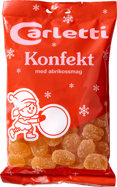 Modelbillede af Carletti Konfekt abrikossmag 400g