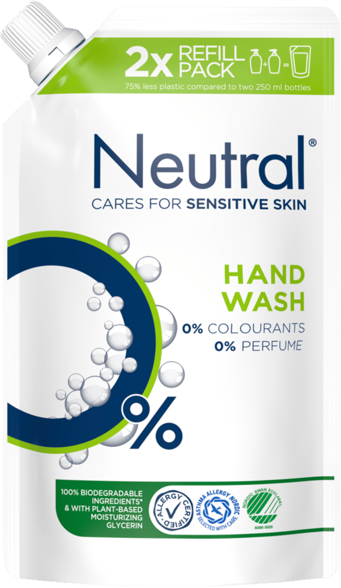 Neutral Flydende Håndsæbe Refill 500 ml