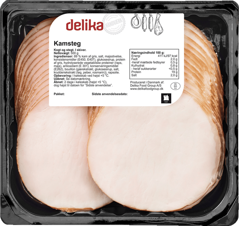 Hammel Kamsteg i Skiver 500 g