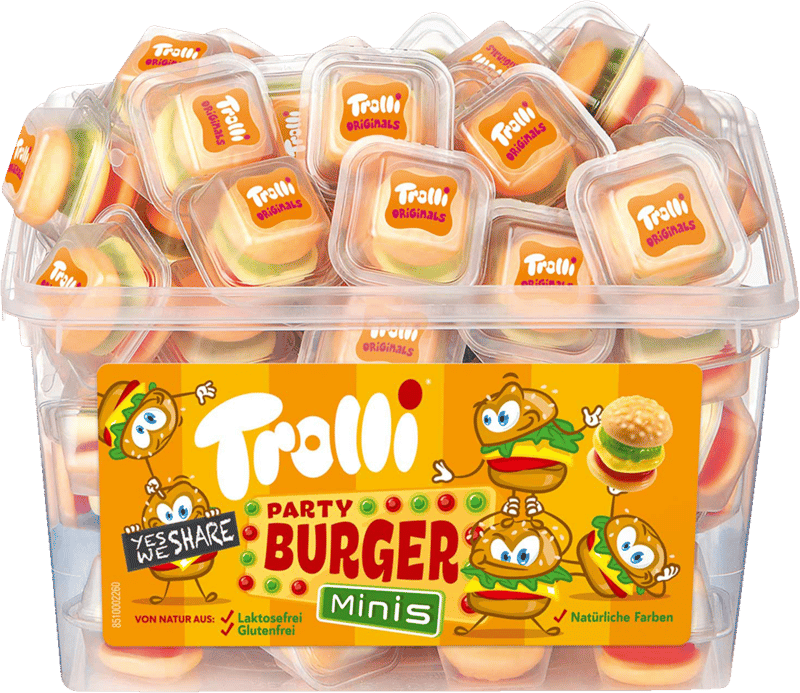 Party Burger Minis Trolli 600g