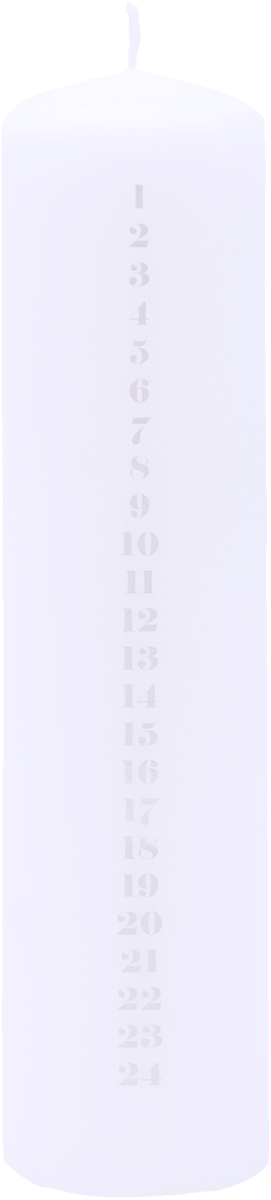 Kalenderlys 5,8x24cm.