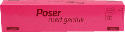 4 pk. Poser m. Genluk 2,5l 20 stk.