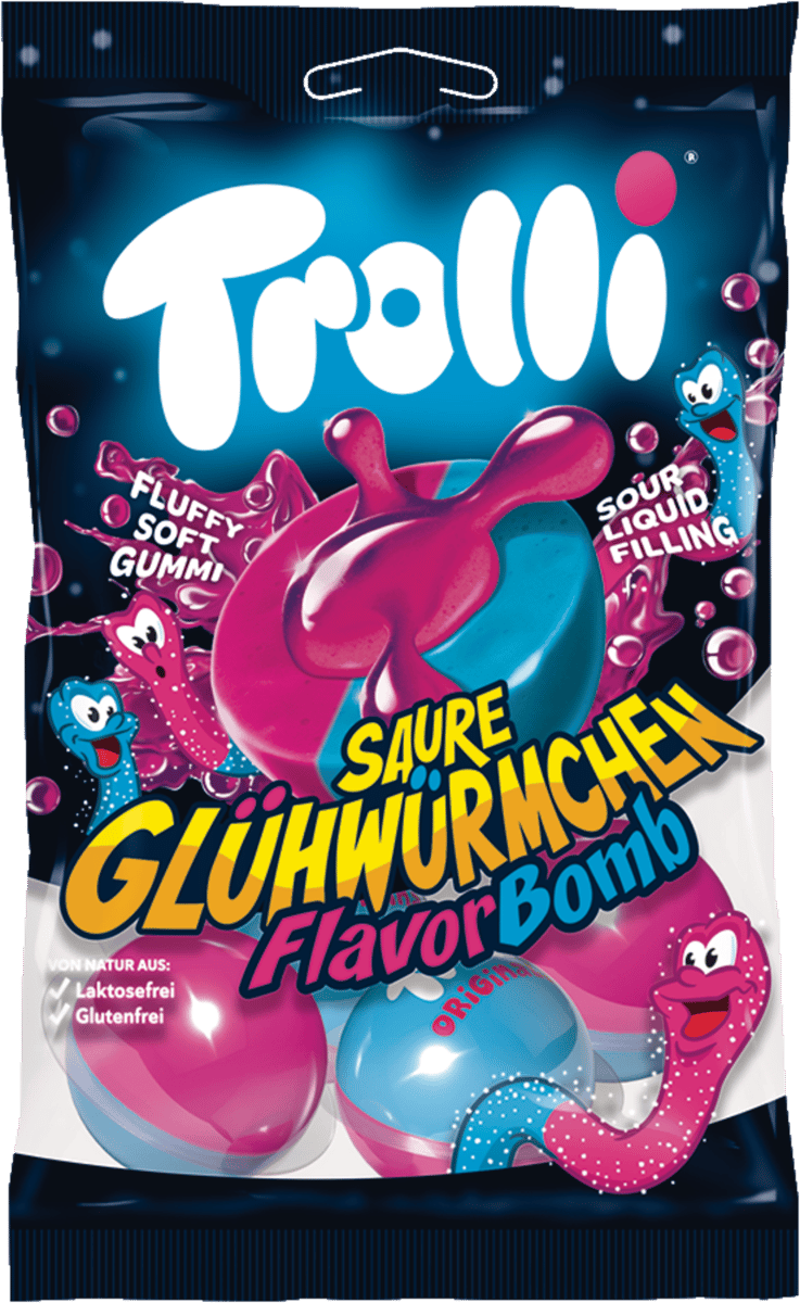 Saure Glühwürmchen Trolli 75g