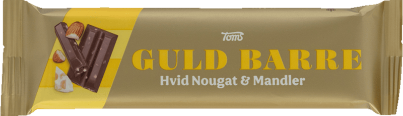 Hvid Nougat  Mandler Toms 45g